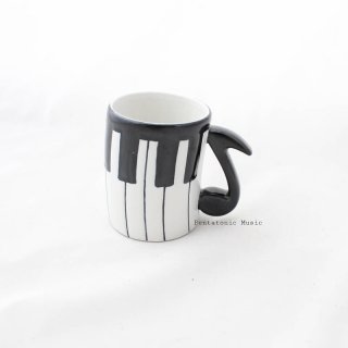 30. Cangkir piano Mug / Note Key Mug, Bisa untuk Minuman Panas dan Dingin