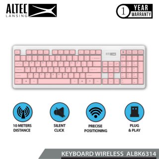 Altec Lansing Keyboard Wireless ALBK6314 Peach Silent Design