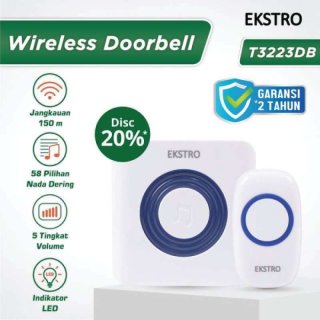 Ekstro T3223WDB Wireless Door Bel