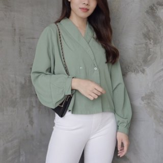 MSMO Tiff Crop Blouse Outer 2in1