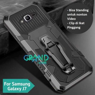 Case Hp for Samsung Galaxy J7 Premium Belt Clip Standing Hardcase