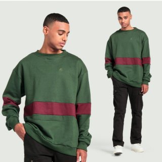 Pansies Twotone Green Crewneck 