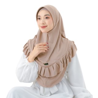 2. Maula Hijab- Kerudung Instan Pet Antem, Jilbab Rempel Bahan Jersey Premium Evy