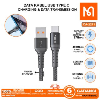 McDodo CA-5281 L Shape Type-C LED USB Cable