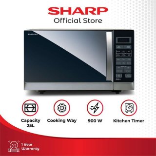 SHARP R-728-IN Microwave Oven Compact Grill 25 Liter