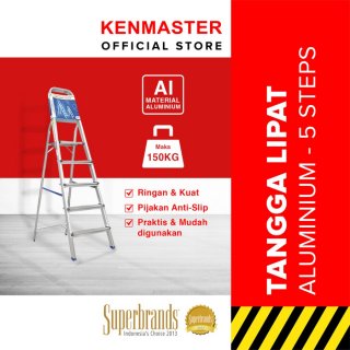 KenmasterTangga Lipat 5 Step Alumunium