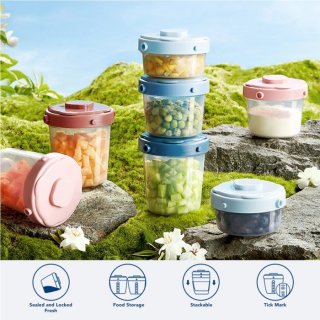 Beiens X Sakumini Tempat Makan Mpasi Bayi Airtight Baby Food Container Set