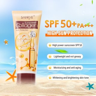 SANIYE Sunscreen SPF50+ UV sunblock Pemutih Anti Penuaan Wajah Kosmetik R1208