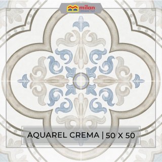 Milan Tiles - MILAN Aquarel Crema 50x50 cm