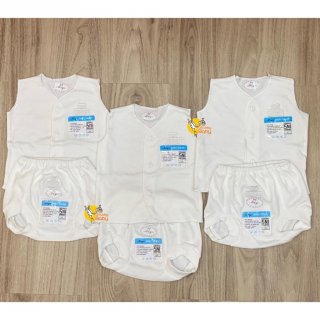 17. Miyo Baby - 3pcs WHITE Series Sleeveless Set
