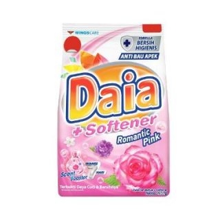 DAIA Detergent + Softener Bubuk Romantic Pink