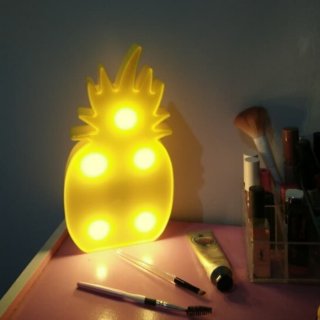 14. Lampu Hias Nanas Pineapple Lamp Props Pesta LED Light Barang Unik Kado