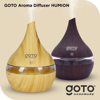 25. Goto Humion Humidifier Diffuser Aroma Terapi Essential Oil Pelembab, Bikin Udara Lebih Mendukung untuk Tidur