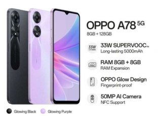 Oppo A78 5G 8GB+128GB Garansi Resmi Oppo 1 Tahun 