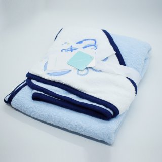 7. Inone Handuk Bayi Ocean Baby Hoodie Towel, Mengeringkan dengan Cepat