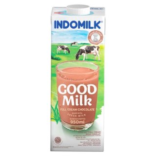 Indomilk Full Cream Chocolate Susu UHT 