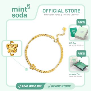 Mint Soda Korea My Butterfly Gold 18K Bracelet 