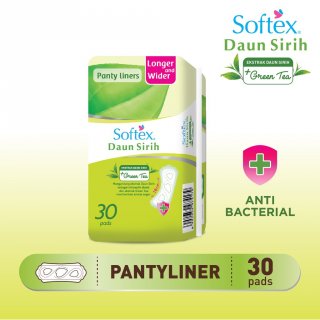 11. Softex Daun Sirih + Green Tea Pantyliner Longer and Wider, Lebih Nyaman untuk Keseharian