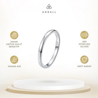 ANDALL - Thin Plain Sterling Silver Band Ring