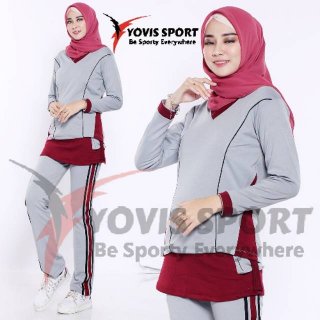 Baju Senam Wanita Muslimah Be Yovis Sport 