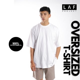 Kaos Polos Oversize Premium Putih LAF Project