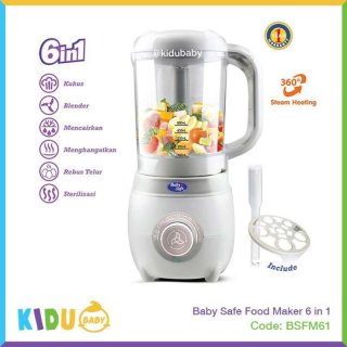 Baby Safe Food Maker 6 In 1 Blender Bubur Mpasi Bayi Lb012 Kidu Baby