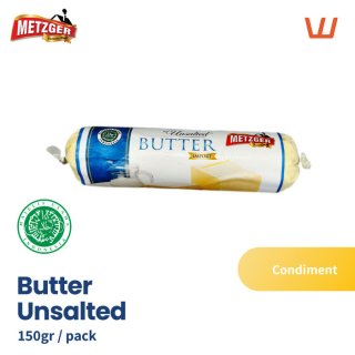 Butter Unsalted 150gr Premium Import Halal Metzger