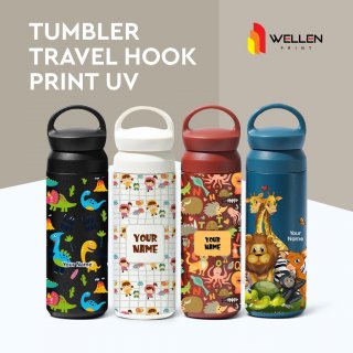 27. WELLEN PRINT - Cetak Tumbler Travel Hook Print UV Custom Nama