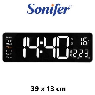 Sonifer Jam Dinding Timer Digital 39 x 13 cm