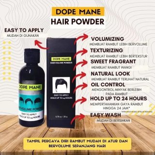 DOPE MANE HAIR POWDER ISI BANYAK 20GR