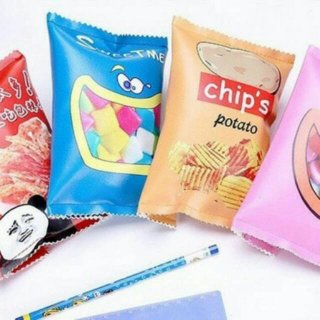 25. Snack pouch - tempat penyimpanan pensil, Unik dan Menarik 