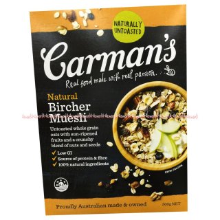 Carmans Natural Bircher Muesli Cereal 
