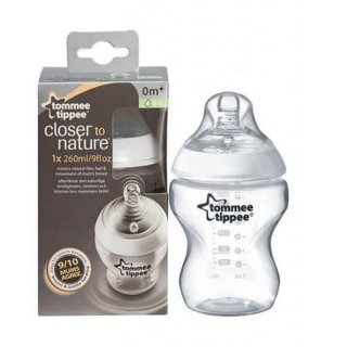 TommeeTippee Botol PP Close to Nature Clear 260ML/9oz- Botol Susu Bayi
