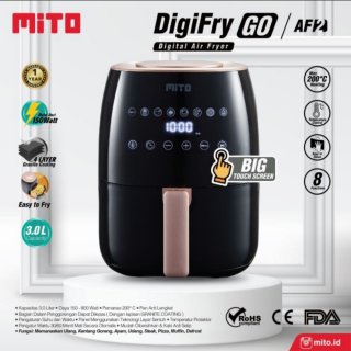 MITO Air Fryer Digi Fry Go AF2 Touch Screen Low Watt 