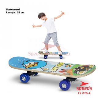 23. SPEEDS Papan Skateboard Anak Pennyboard Mainan Anak Roda PVC Papan Skate Fullset Freestyle 028-2406