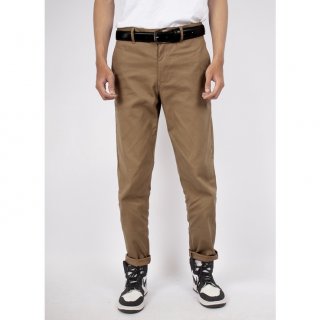 1. FortKlass - Chino Pants Brown Celana Panjang Chino Pria Formal