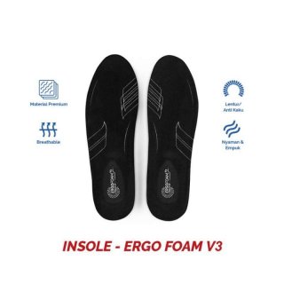 Insole Sepatu Unisex Alas Kaki Footstep Footwear - Ergo Foam V3 
