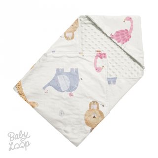 19. Minky Blanket with Hoodie- Selimut Bayi Newborn