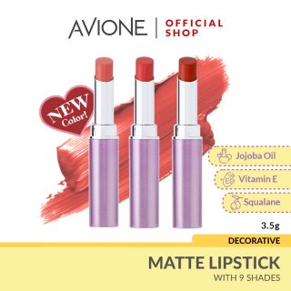 5. Avione Matte Lipstick, Vitamin E dari Minyak Jojoba yang Mengunci Kelembapan