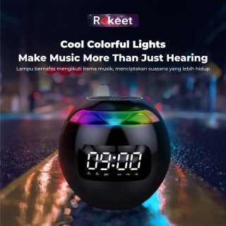 27. Rokeet Speaker Jam Bluetooth Alarm, Desainnya Estetik untuk di Kamar