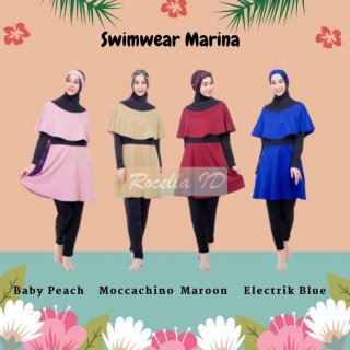 Rocella Swimwear Marina, Baju Renang Premium, Baju Renang Muslimah