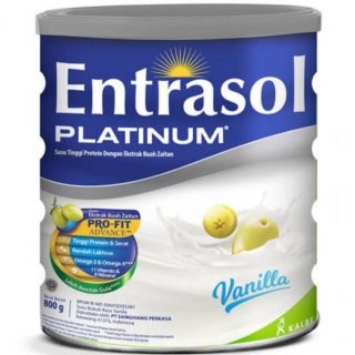Entrasol Platinum Vanilla - Susu Tinggi Protein Lansia