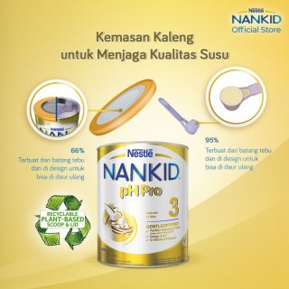 Nestlé NANKID 3 pHPro Plain Susu Anak 1-3 Tahun Kaleng 800g