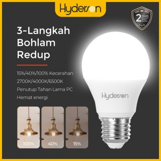12. Hyderson Lampu Bohlam LED Click & Dim - 9 watt