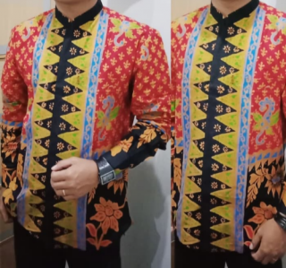 Baju Batik Pria (Batik Khas Banyuwangi) Lengan Panjang 02