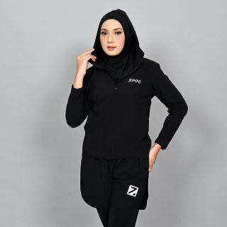 Zeea Jaket Olahraga Sport Wanita Anti Air Multifungsi Windroof Jaket Lari Dalilah