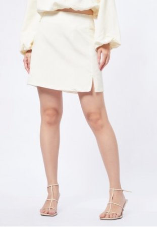 Et Cetera Mini Skirt with Slit Details 
