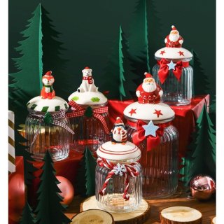 13. Toples natal / Snack Jar / Candy Jar Edisi Christmas, agar Suasana Natal Lebih Terasa