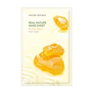 21. Nature Republic Real Nature Royal Jelly Mask Sheet, Bantu Regenerasi kulit