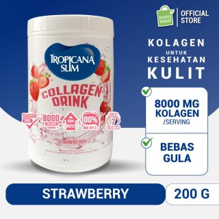Tropicana Slim Collagen Drink Srawberry 200g - Kolagen Bebas Gula